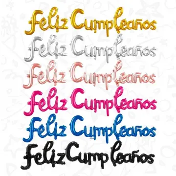 LETRERO CURSIVO INFLABLE FELIZ CUMPLEAÑOS