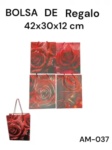 BOLSA DE REGALO ROSA GRANDE RF:AM-037