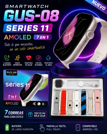 RELOJ DIGITAL 7 EN 1 RF:GUS-08