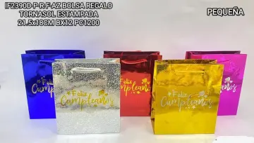 BOLSA DE REGALO FC HOLOGRAFICA 21.5 X 18 LUNA-115