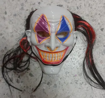 MASCARA PAYASO CON LUZ RF:HW-202