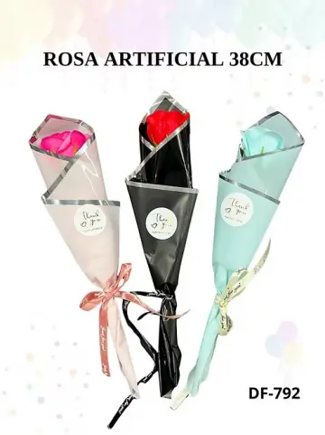 ROSA ARTIFICIAL EN EMPAQUE RF:DF-792