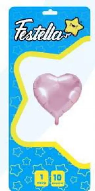 GLOBO CORAZON ROSADO 10 PULGADAS RF:4428