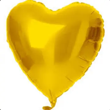 GLOBO CORAZON DORADO 18 PULGADAS