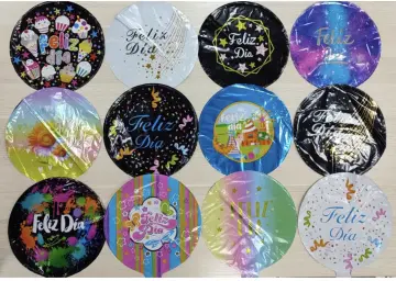GLOBO METALIZADO REDONDO FELIZ DÍA 10”pulgadas luna033