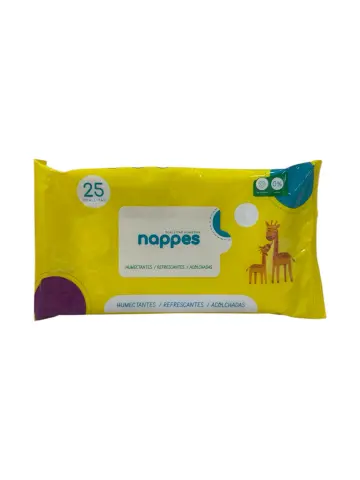 PAÑITOS HÚMEDOS NAPPES MEDIANO x25