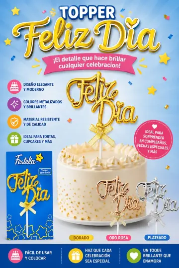 TOPPER FELIZ DIA RF:8636