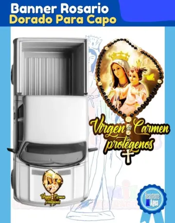BANNER ROSARIO CAPO DORADO VIRGEN DEL CARMEN