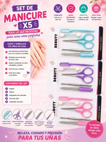 SET DE MANICURE X5 RF:PT27289