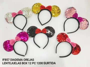 IF857 DIADEMA OREJAS LENTEJUELAS