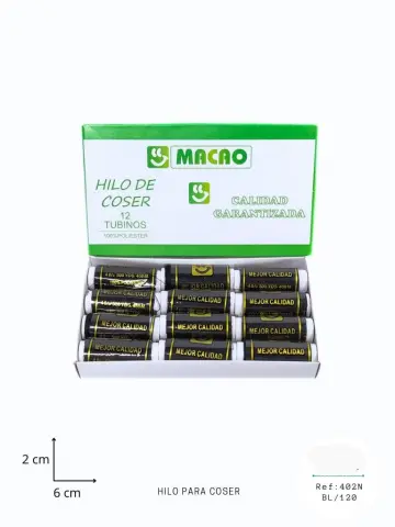 HILO PARA COSER NEGRO X12 RF:402N
