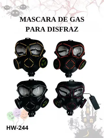 MASCARA DE GAS CON LUZ RF:HW-244
