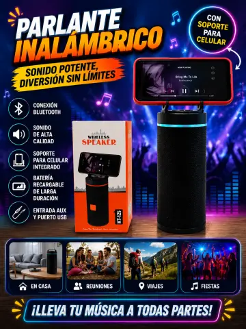 PARLANTE CON SOPORTE PARA CELULAR RF:15357