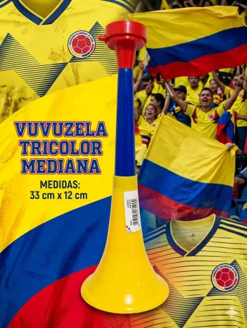 VUVUZELA TRICOLOR MEDIANA RF:MT4357