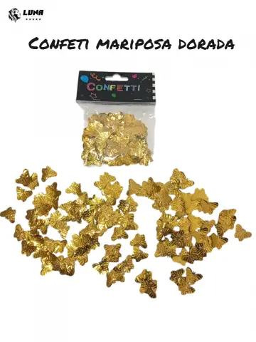CONFETI MARIPOSA DORADA RF:IF3370