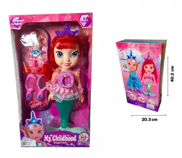 MUÑECA SIRENITA CON LUZ Y SONIDO GRANDE RF:SR229M