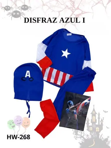DISFRAZ PARA NIÑO CAPITAN AMERICA RF:HW-268