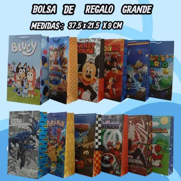 BOLSA DE REGALO GRANDE PAPEL BOND FULL COLOR NIÑO X12