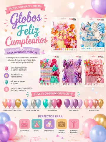 BOUQUET FELIZ CUMPLEAÑOS X120 PCS RF:DF-894