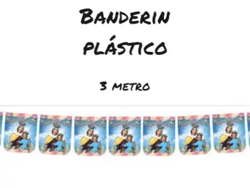 BANDERIN PLASTICO (VIRGEN DEL CARMEN)