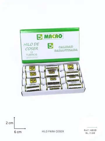 HILO PARA COSER BLANCO X12 RF:402B
