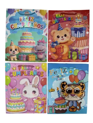 BOLSA DE REGALO ANIMALES MEDIANA 26X32 CM RF- PARTY ON 1301