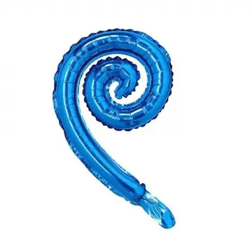 GLOBO METALIZADO ESPIRAL AZUL
