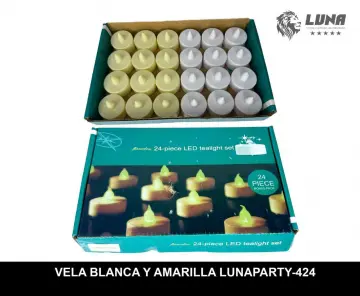 VELA BLANCA Y AMARILLA RF:LUNA PARTY-425