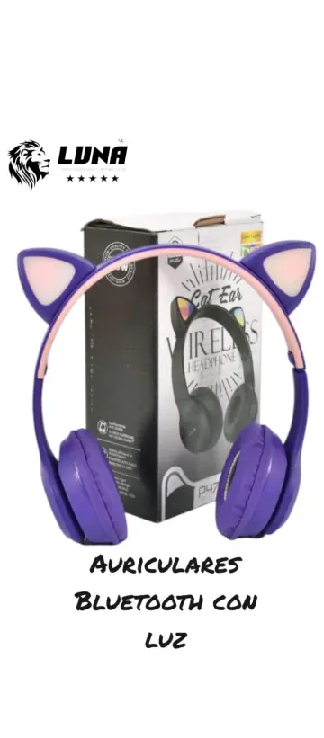 DIADEMAS BLUETOOTH (CON LUZ) RF:GD5141