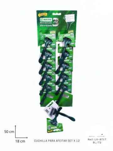 CUCHILLA PARA AFEITAR SET X12 RF:LV8717