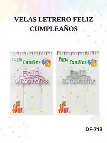VELA FELIZ CUMPLEAÑOS RF:DF-713