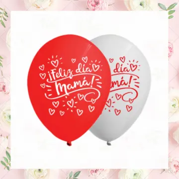 BOMBA LATEX FELIZ DIA MAMA R12 X12