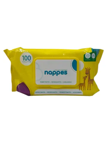 PAÑITOS HÚMEDOS NAPPES GRANDE x100