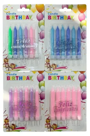 VELA COLORES X6 CON TOPER RF:N25K-277