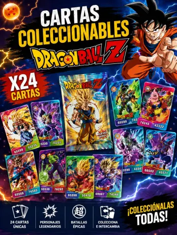 CARTAS COLECCIONABLES DRAGON BALL CAJA X24 RF:0314-10