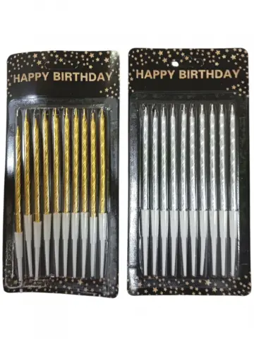 VELA ESPIRAL LARGA DORADA Y PLATEADA RF:IF3094