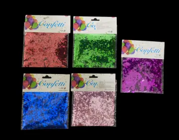 CONFETI HEXAGONAL PARA GLOBO BURBUJA RF-LUNA040
