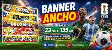 BANNER ANCHO 23CM X 135CM
