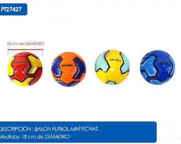 BALON DE FUTBOL #2 RF:PT27427 SOLO ROJO