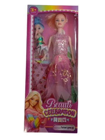 MUÑECA X2 CON VESTIDO RF:620A4