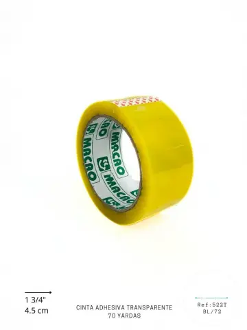 CINTA ADHESDIVA TRANSPARENTE 65 METROS RF:522T