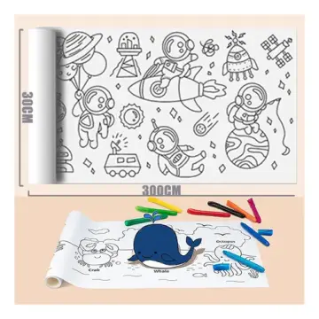 ROLLO DE PAPEL PARA COLOREAR 3 METROS