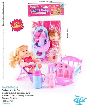 SET HAPPI BABY EMI CON SONIDO RF:GDTP0091